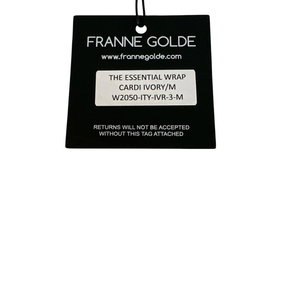 ✨ Franne Golde White Open Front Flowing Top (M) – Timeless & Polished Look - Picture 7 of 7